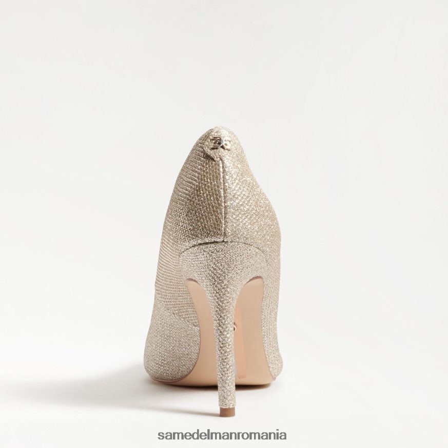 Sam Edelman încălţăminte plasă aurie deschisă femei toc ascuțit alun HN448Z136