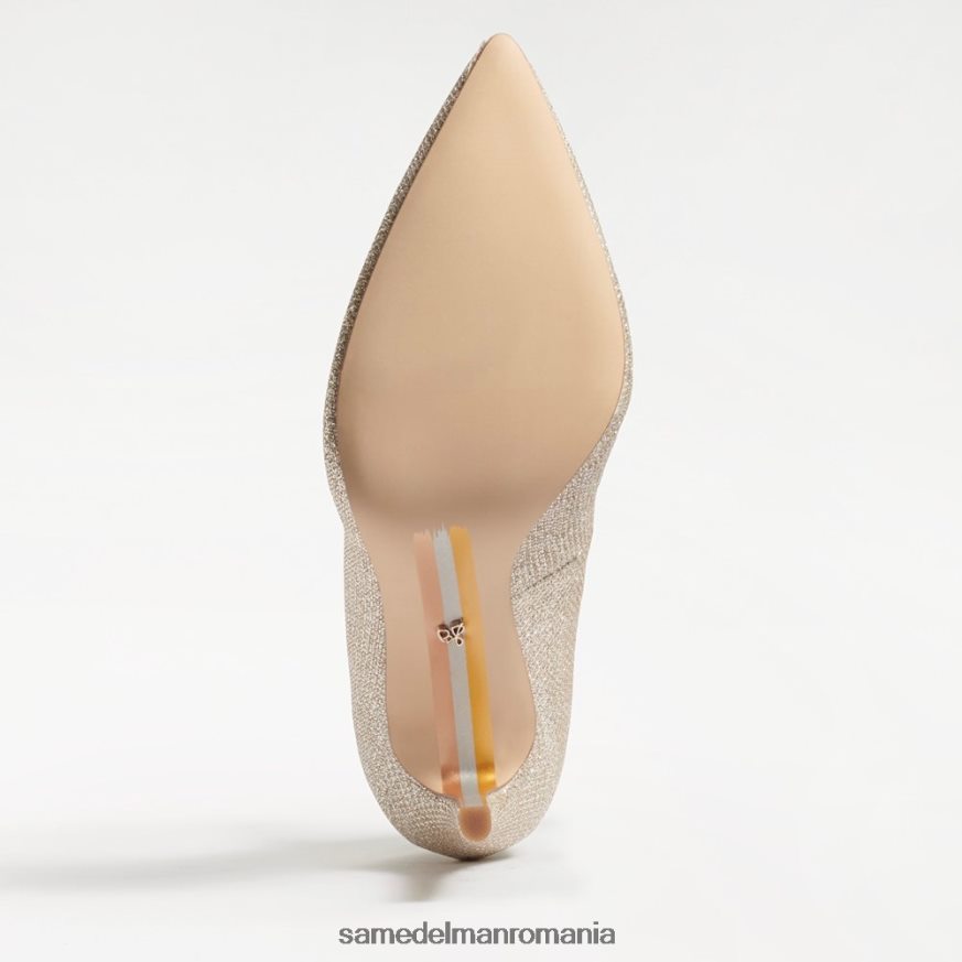 Sam Edelman încălţăminte plasă aurie deschisă femei toc ascuțit alun HN448Z136