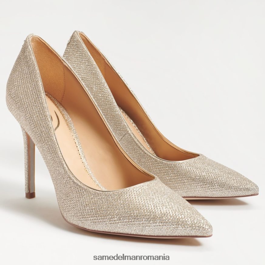 Sam Edelman încălţăminte plasă aurie deschisă femei toc ascuțit alun HN448Z136