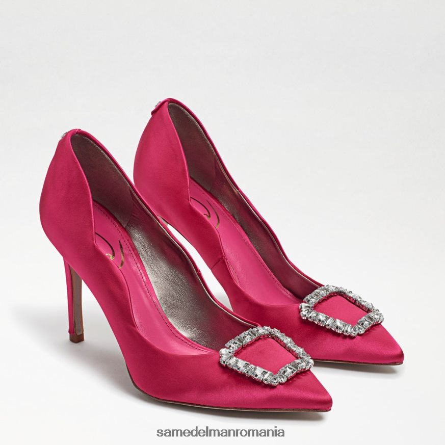 Sam Edelman încălţăminte satin fucsia femei Harriett toc ascutit HN448Z594