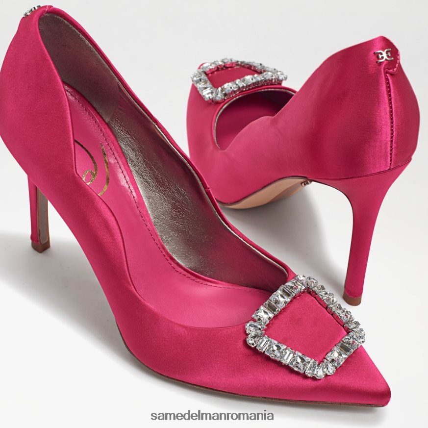 Sam Edelman încălţăminte satin fucsia femei Harriett toc ascutit HN448Z594