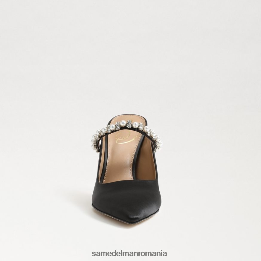 Sam Edelman încălţăminte satin negru femei pompa hyland mule HN448Z525