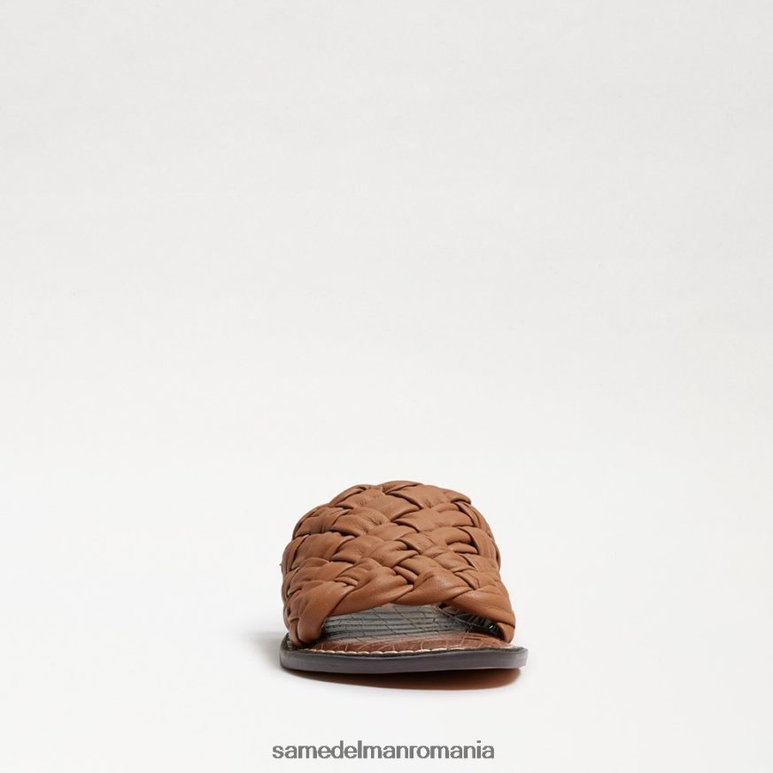 Sam Edelman încălţăminte Lt cuoio piele maro femei sandală glisante țesute griffin HN448Z633