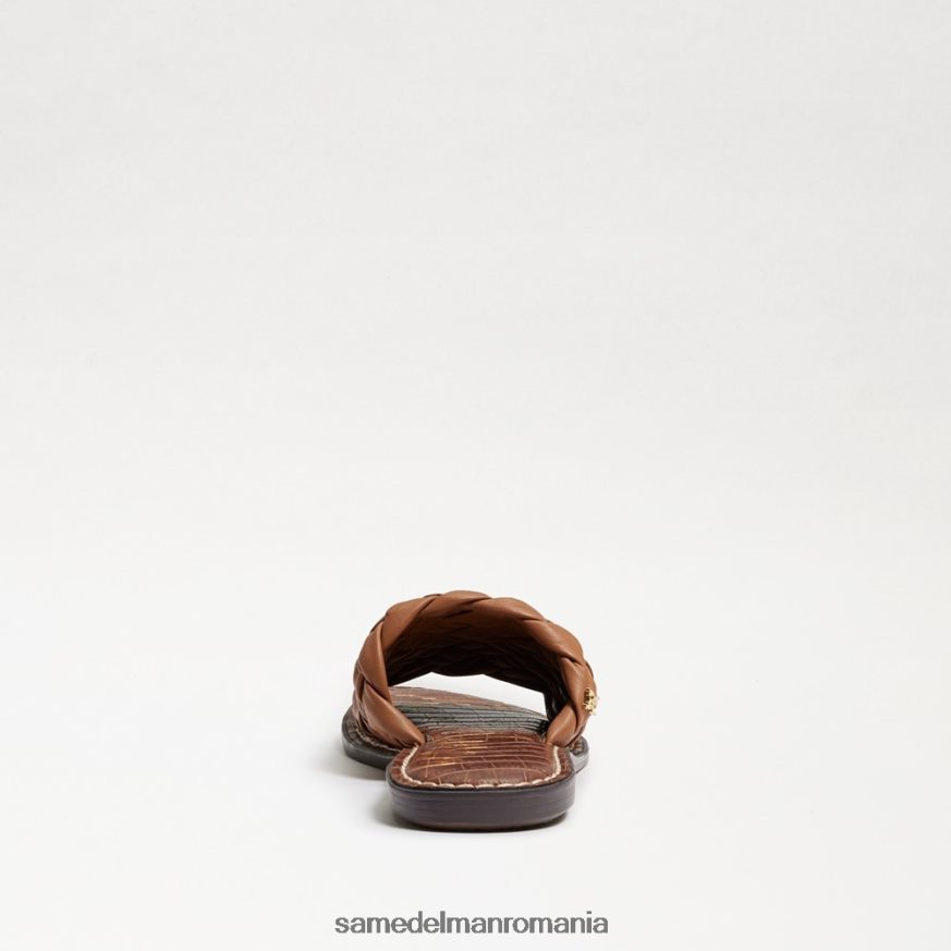 Sam Edelman încălţăminte Lt cuoio piele maro femei sandală glisante țesute griffin HN448Z633