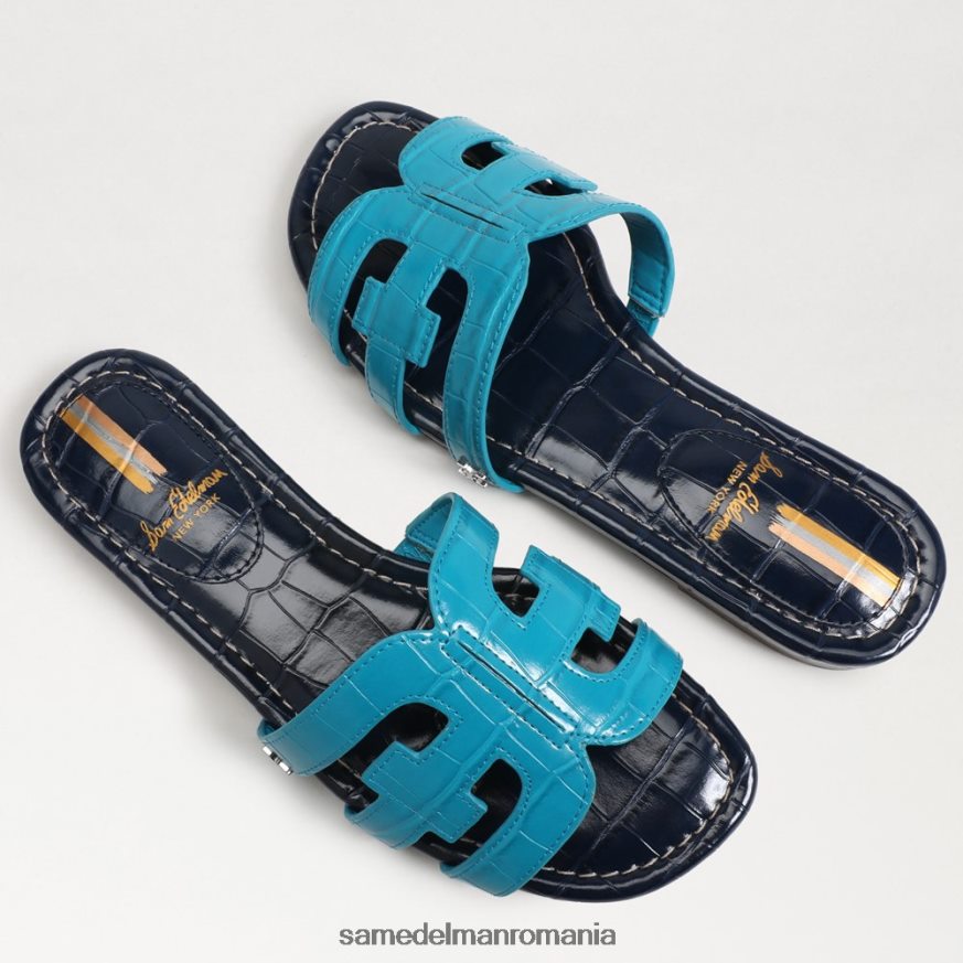 Sam Edelman încălţăminte albastru/marin hudson femei sandală de tip bay slide HN448Z8