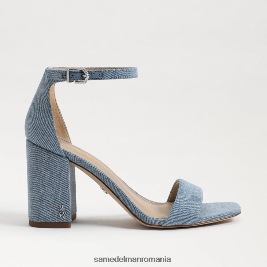 Sam Edelman încălţăminte albastru montrose femei sandale daniella cu toc bloc HN448Z296
