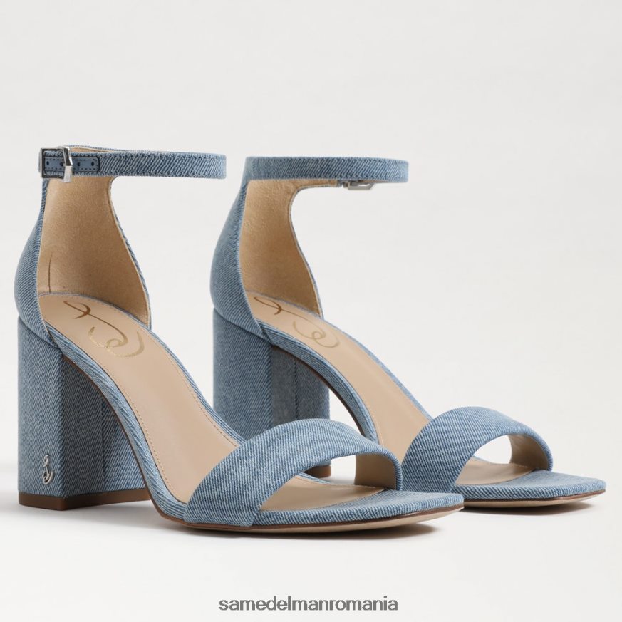 Sam Edelman încălţăminte albastru montrose femei sandale daniella cu toc bloc HN448Z296