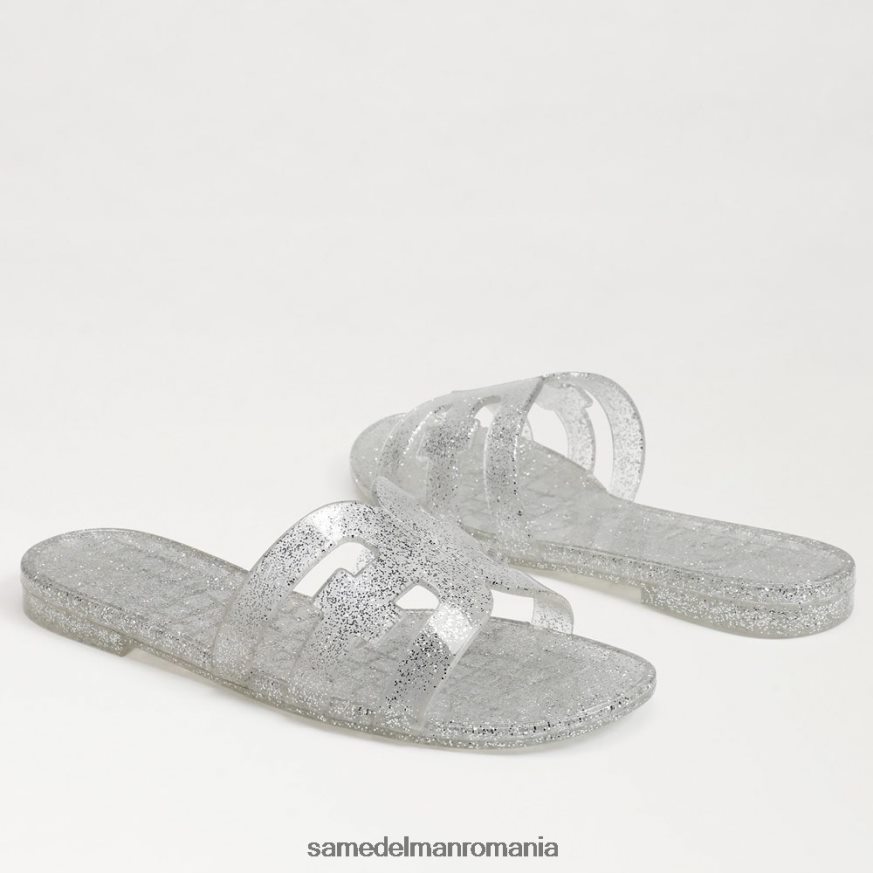 Sam Edelman încălţăminte argint femei sandale cu diapozitive de dafin HN448Z218