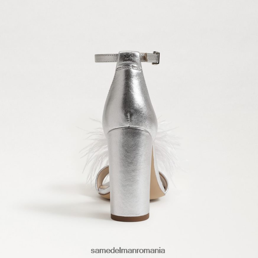Sam Edelman încălţăminte argint moale femei sandale yaro cu toc cu pene HN448Z764