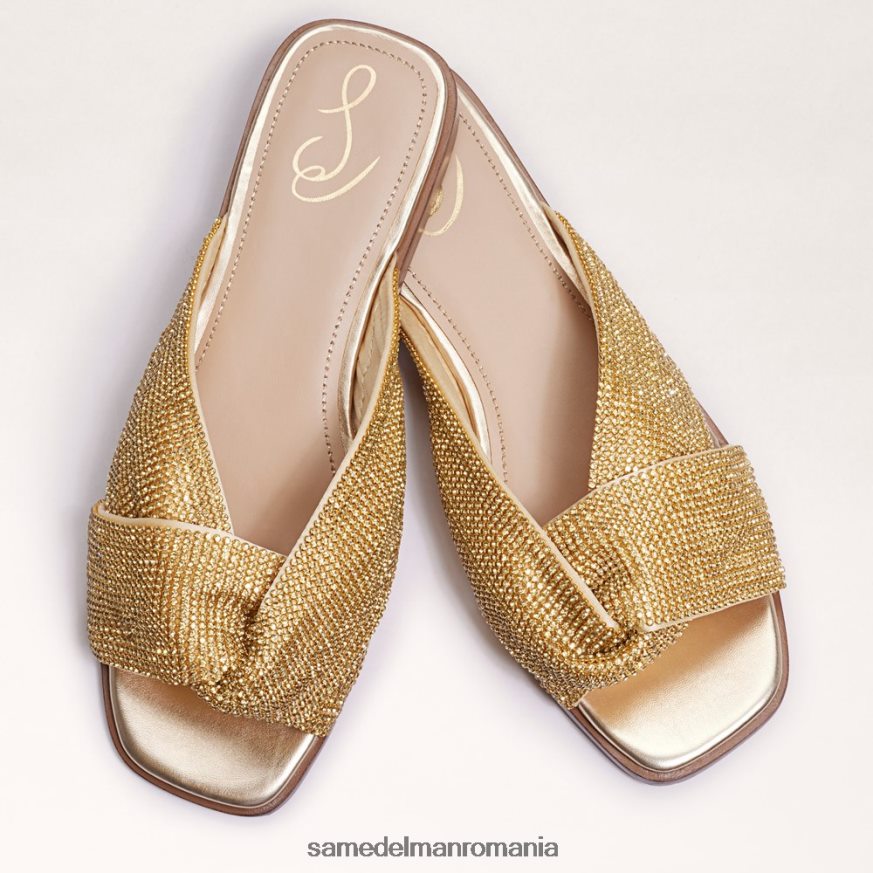 Sam Edelman încălţăminte aur femei sandală issie slide HN448Z467