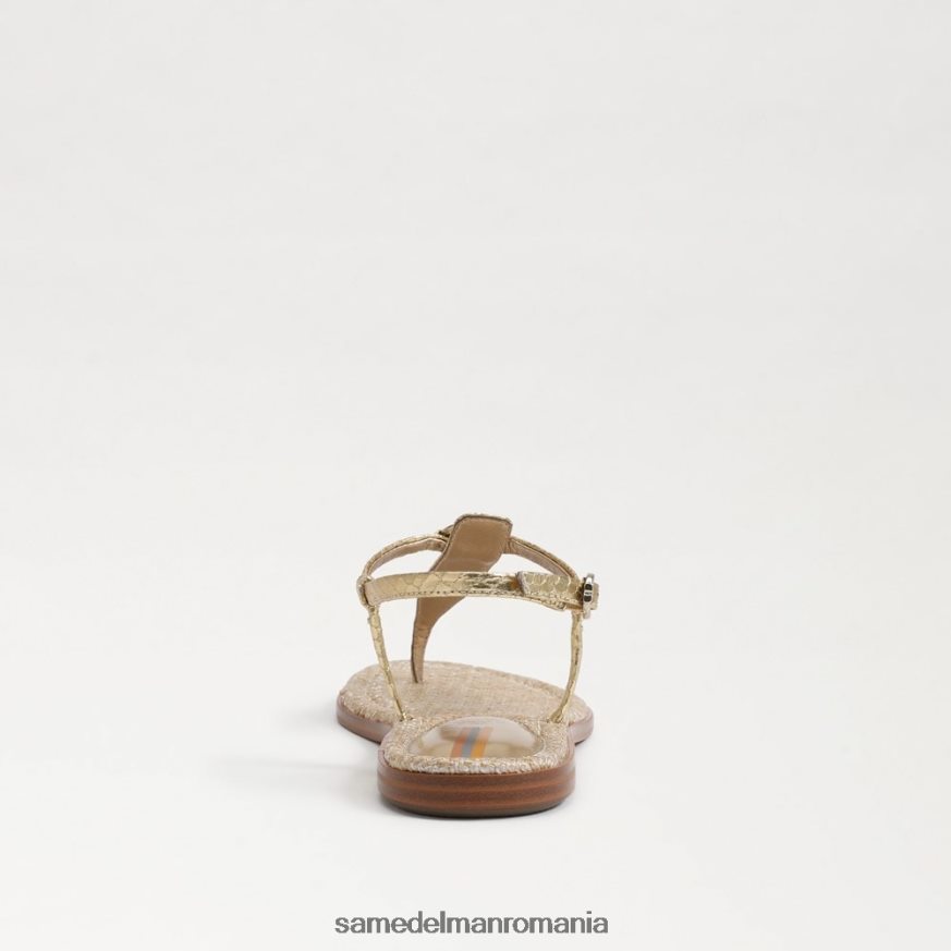 Sam Edelman încălţăminte aur femei sandale gigi signet tanga HN448Z560