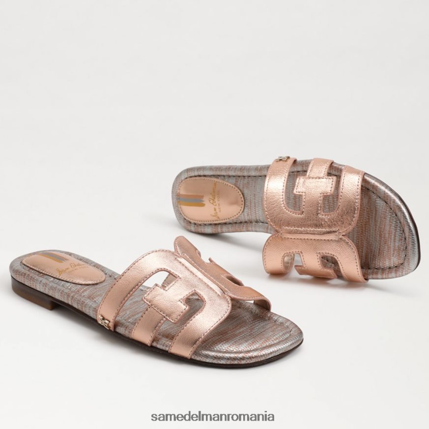 Sam Edelman încălţăminte aur roz femei sandală de tip bay slide HN448Z17