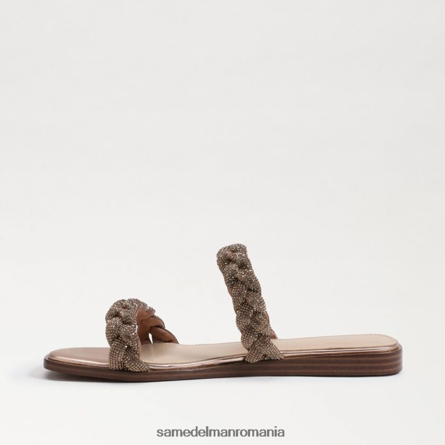 Sam Edelman încălţăminte aur roz femei sandală inette slide HN448Z694