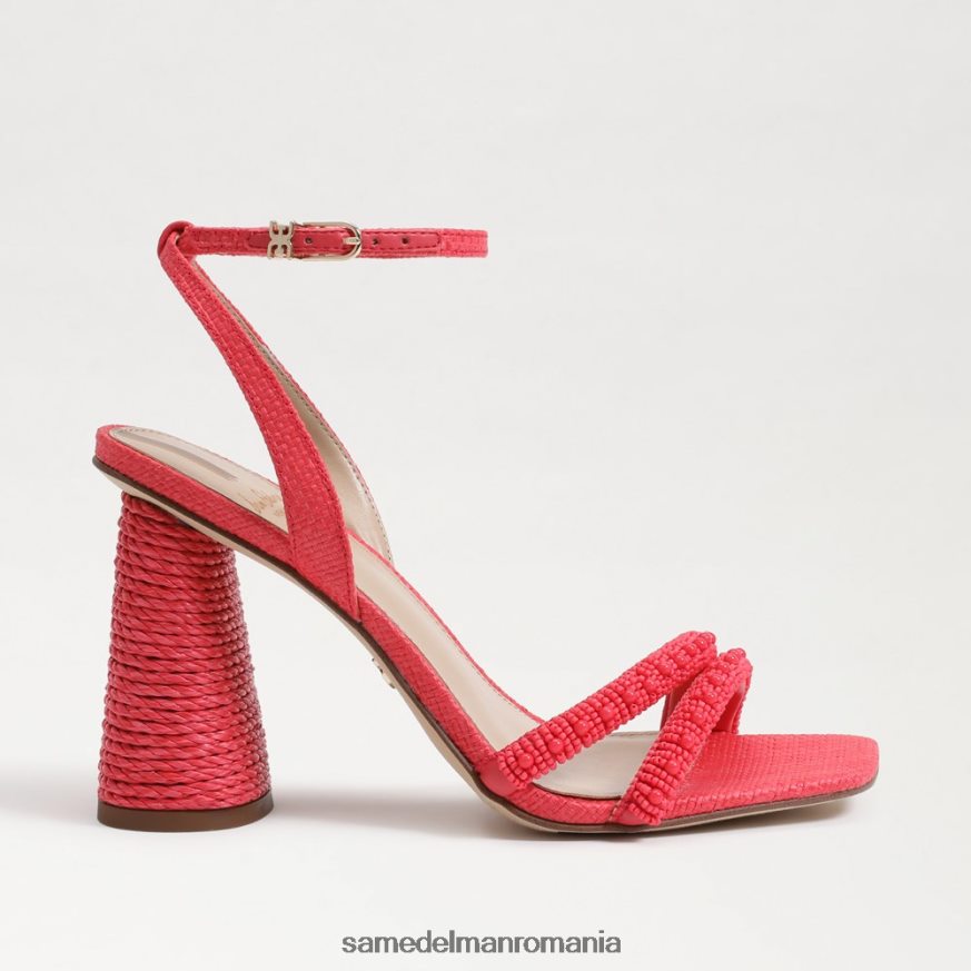 Sam Edelman încălţăminte baros roz femei sandale cu toc bloc cu margele kia HN448Z487