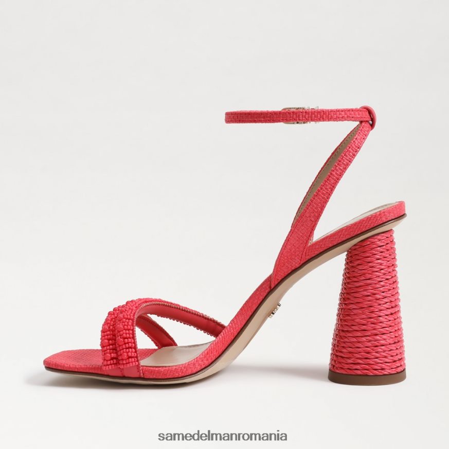 Sam Edelman încălţăminte baros roz femei sandale cu toc bloc cu margele kia HN448Z487