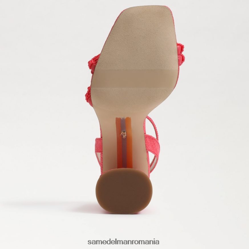 Sam Edelman încălţăminte baros roz femei sandale cu toc bloc cu margele kia HN448Z487