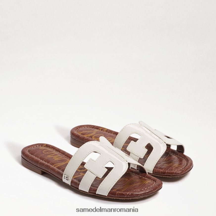 Sam Edelman încălţăminte brevet alb femei sandală de tip bay slide HN448Z22