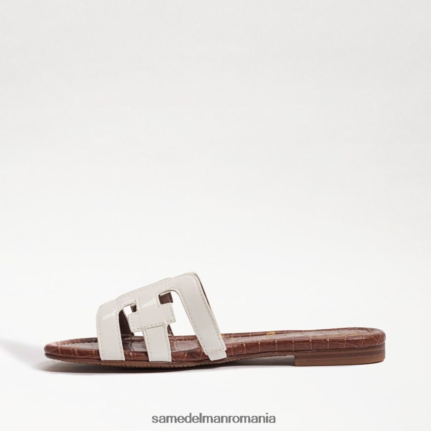 Sam Edelman încălţăminte brevet alb femei sandală de tip bay slide HN448Z22