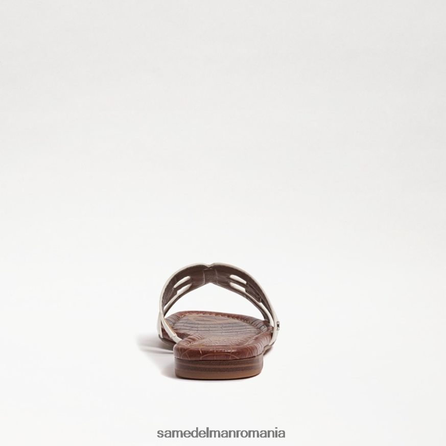 Sam Edelman încălţăminte brevet alb femei sandală de tip bay slide HN448Z22