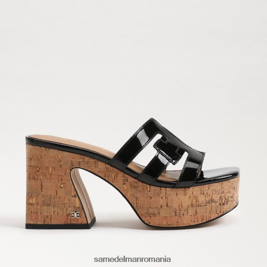 Sam Edelman încălţăminte brevet negru femei sandale cu platformă dev HN448Z548
