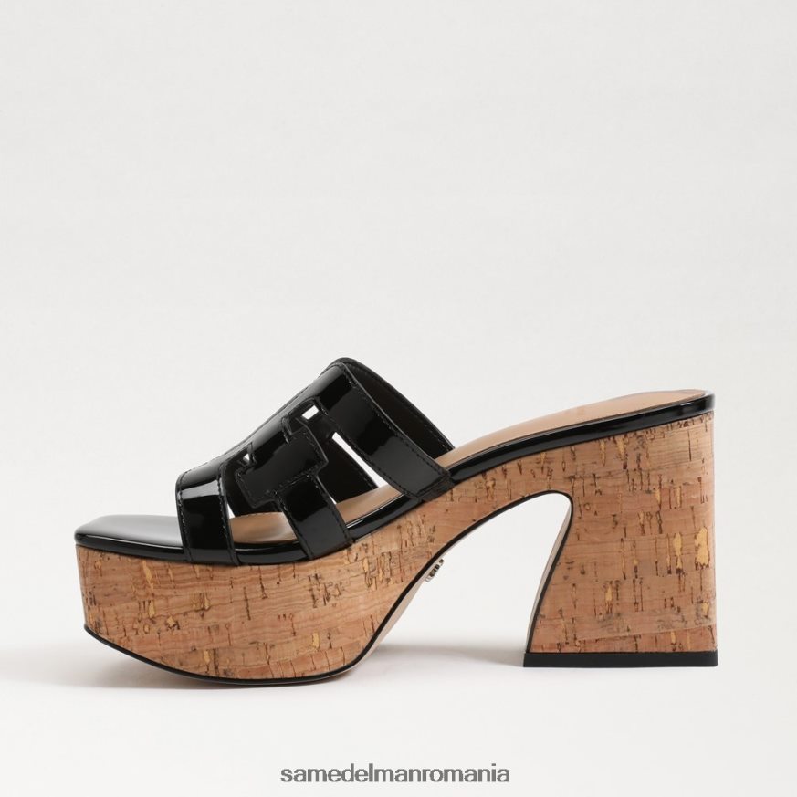 Sam Edelman încălţăminte brevet negru femei sandale cu platformă dev HN448Z548