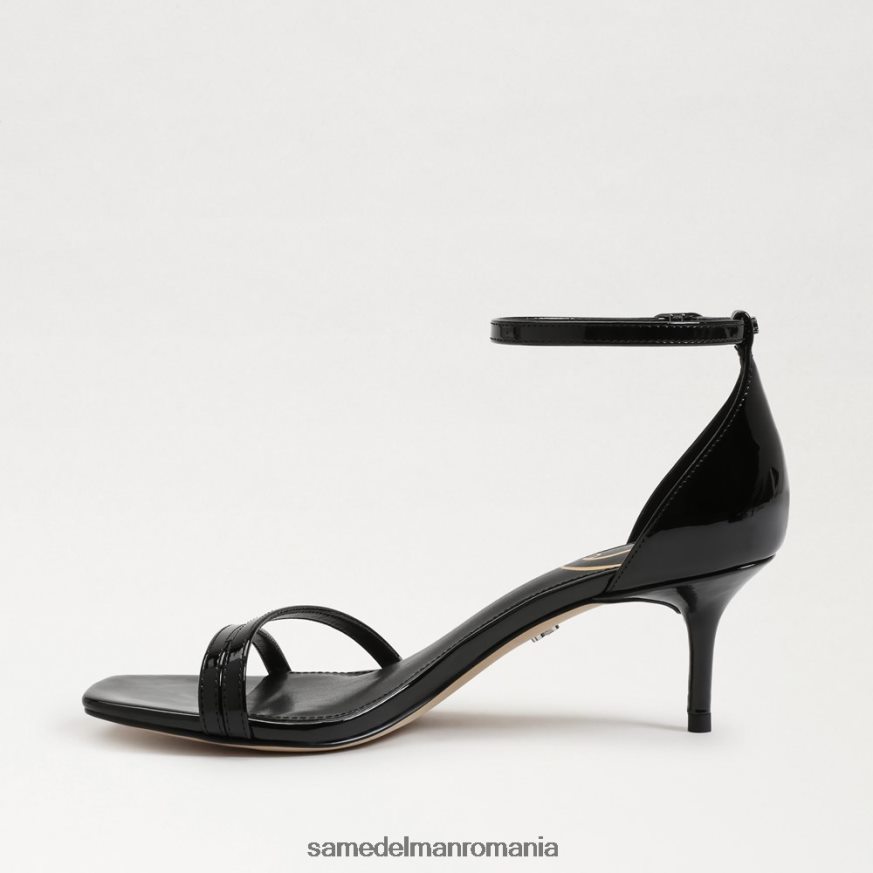 Sam Edelman încălţăminte brevet negru femei sandale cu toc pisicuță bujor HN448Z503