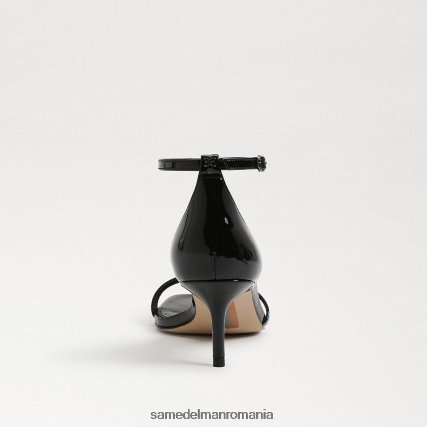 Sam Edelman încălţăminte brevet negru femei sandale cu toc pisicuță bujor HN448Z503