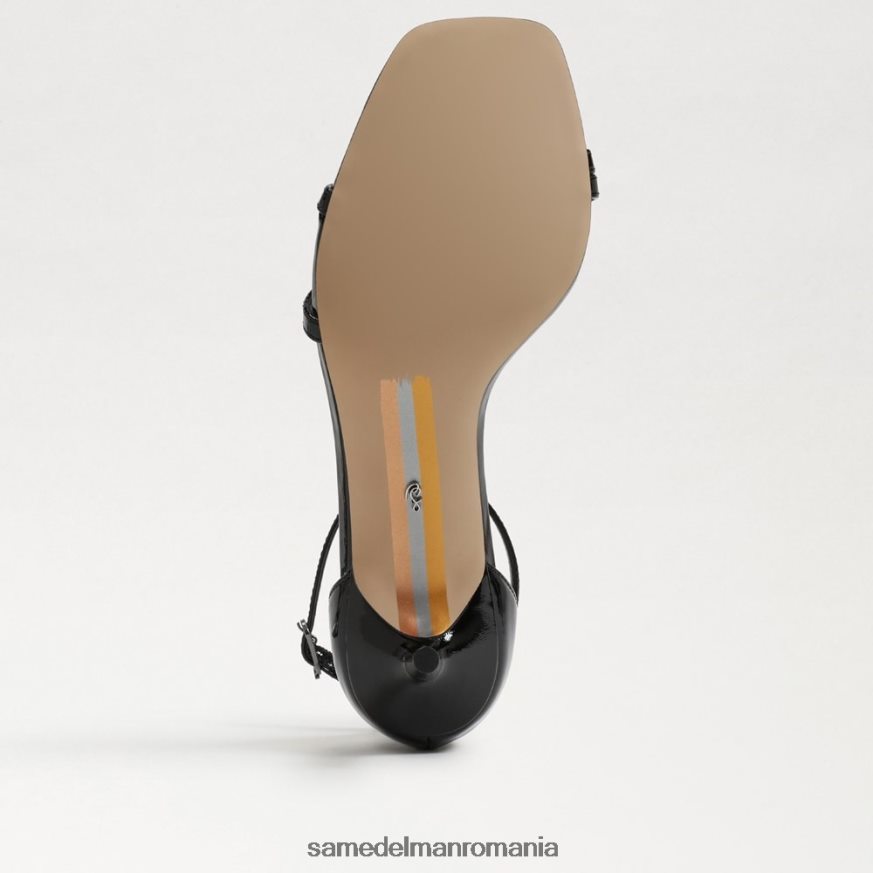 Sam Edelman încălţăminte brevet negru femei sandale cu toc pisicuță bujor HN448Z503