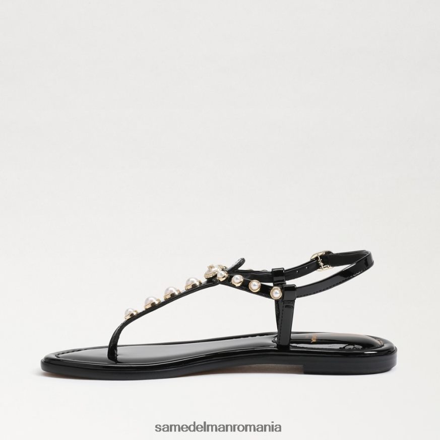 Sam Edelman încălţăminte brevet negru femei sandale gigi pearl tanga HN448Z554