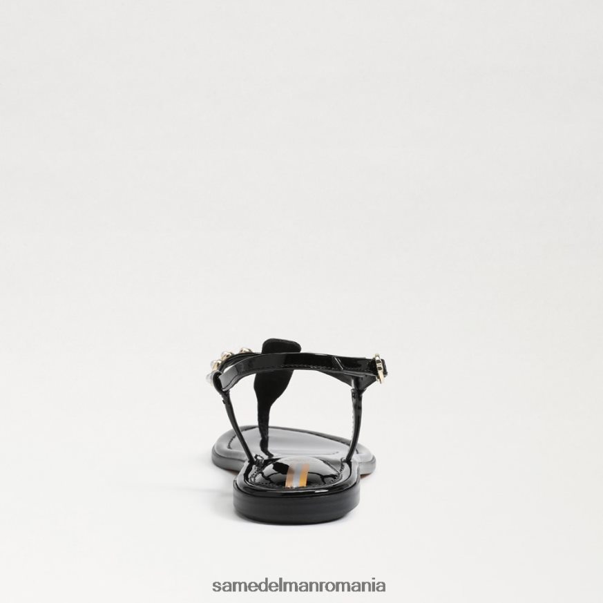 Sam Edelman încălţăminte brevet negru femei sandale gigi pearl tanga HN448Z554
