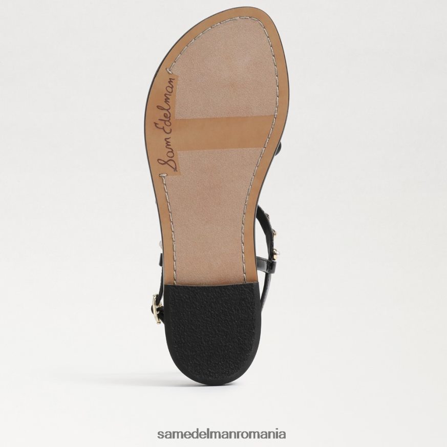 Sam Edelman încălţăminte brevet negru femei sandale gigi pearl tanga HN448Z554