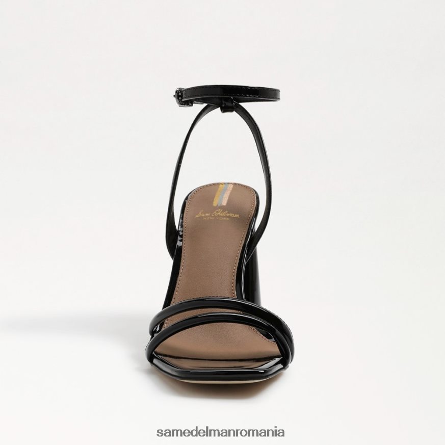 Sam Edelman încălţăminte brevet negru femei sandale kia cu toc bloc HN448Z114
