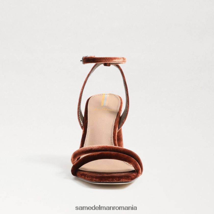 Sam Edelman încălţăminte catifea caldă de cupru femei sandale kia cu toc bloc HN448Z101