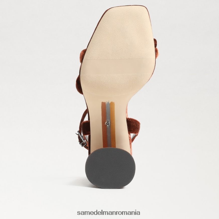 Sam Edelman încălţăminte catifea caldă de cupru femei sandale kia cu toc bloc HN448Z101