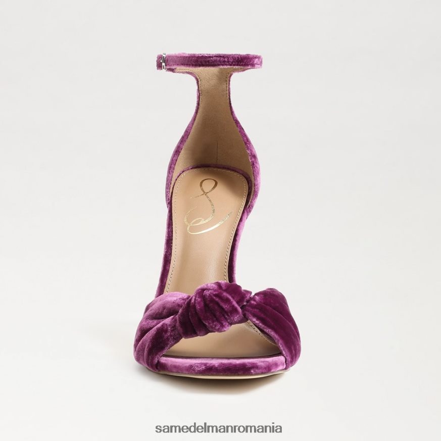 Sam Edelman încălţăminte catifea orhidee adâncă femei lucia curea la gleznă toc deschis HN448Z874