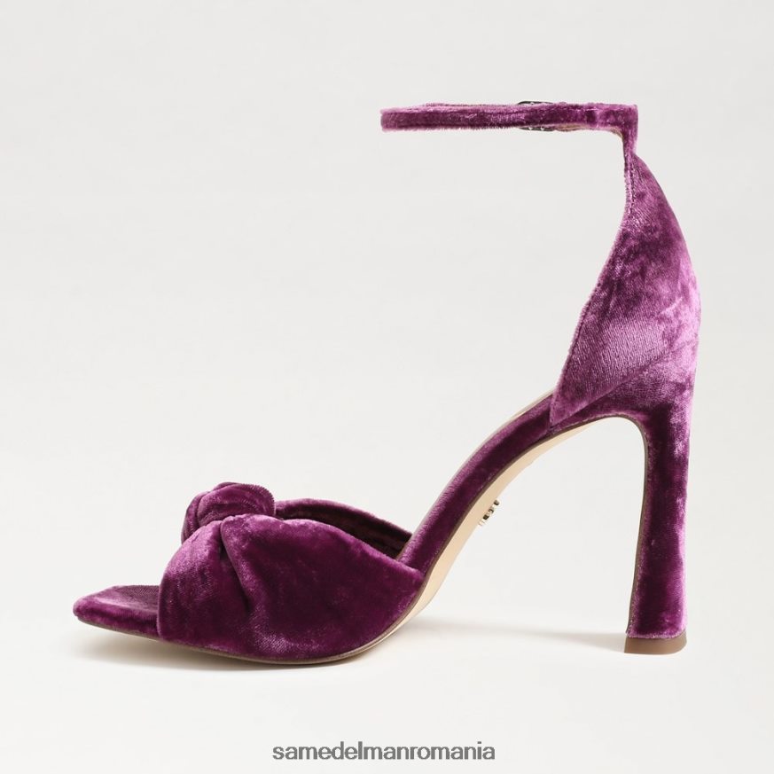 Sam Edelman încălţăminte catifea orhidee adâncă femei lucia curea la gleznă toc deschis HN448Z874