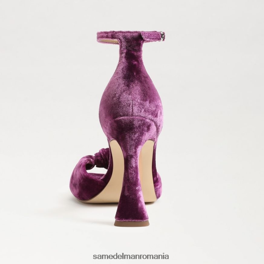 Sam Edelman încălţăminte catifea orhidee adâncă femei lucia curea la gleznă toc deschis HN448Z874