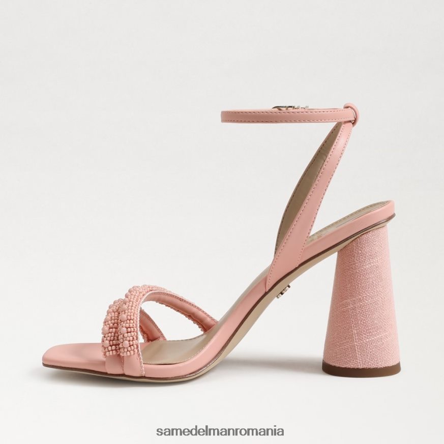 Sam Edelman încălţăminte coral piersic femei sandale kia cu toc bloc cu margele HN448Z711
