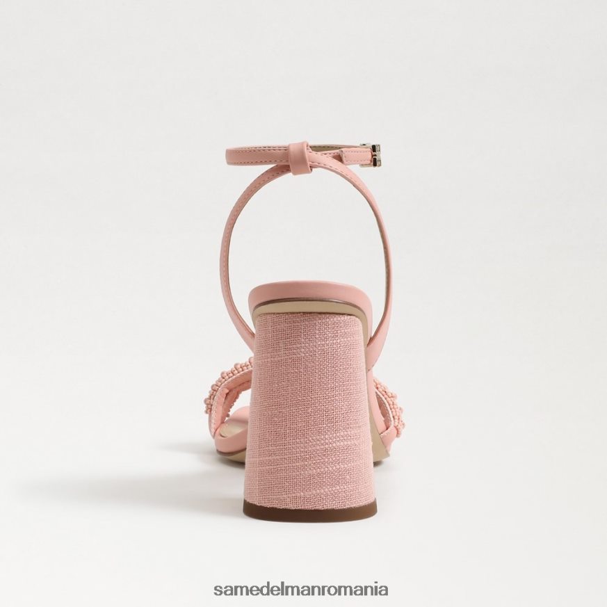 Sam Edelman încălţăminte coral piersic femei sandale kia cu toc bloc cu margele HN448Z711
