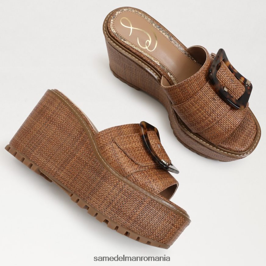Sam Edelman încălţăminte cuoio weave femei sandale cu pană livi espadrile HN448Z340