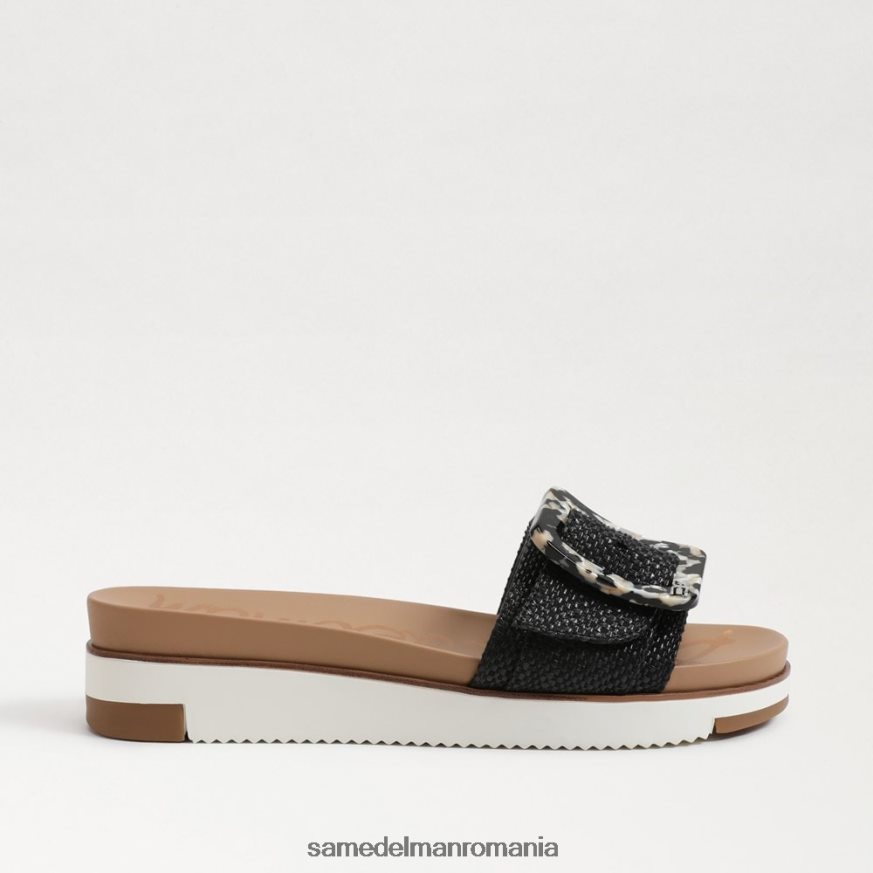 Sam Edelman încălţăminte țesătură neagră femei sandală ariane slide HN448Z184
