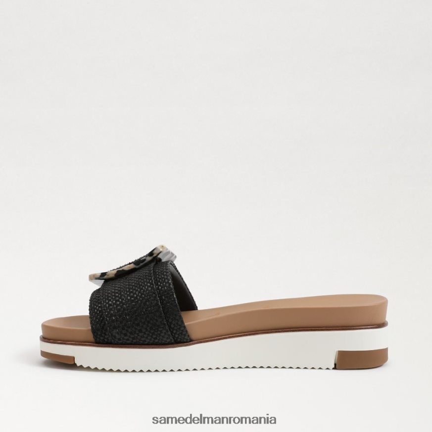Sam Edelman încălţăminte țesătură neagră femei sandală ariane slide HN448Z184