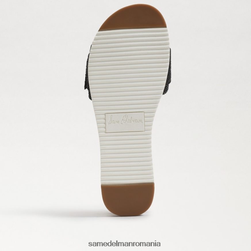 Sam Edelman încălţăminte țesătură neagră femei sandală ariane slide HN448Z184