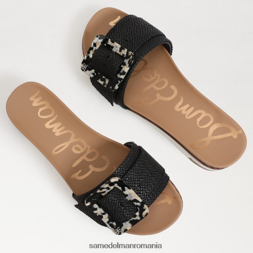 Sam Edelman încălţăminte țesătură neagră femei sandală ariane slide HN448Z184