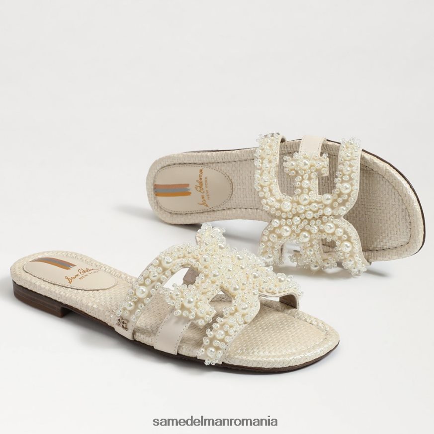 Sam Edelman încălţăminte fildeș modern femei sandale bay perla slide HN448Z498