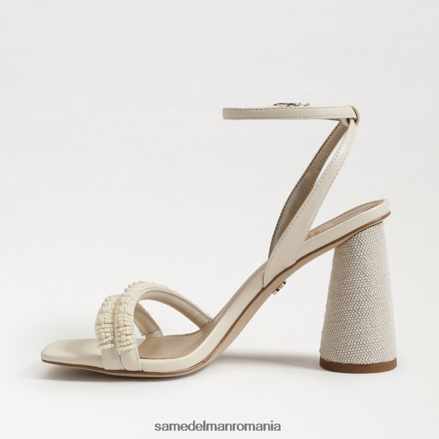 Sam Edelman încălţăminte fildeș modern femei sandale cu toc bloc cu margele kia HN448Z488