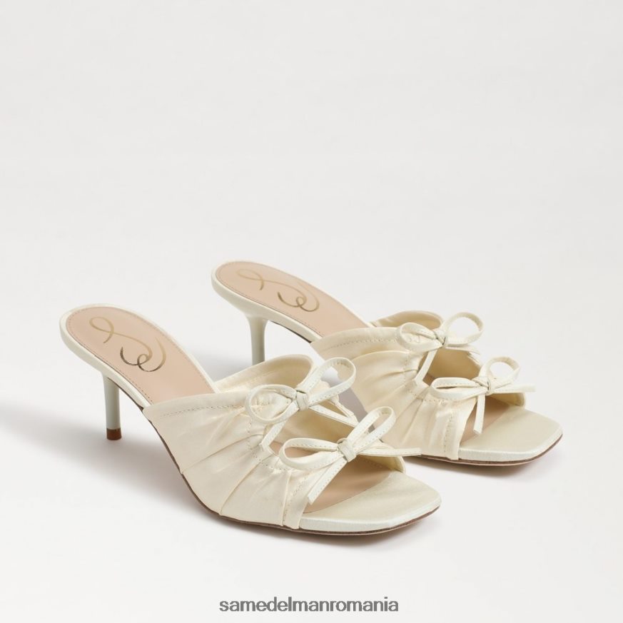 Sam Edelman încălţăminte fildeș perlat femei pia toc cu bretele HN448Z598