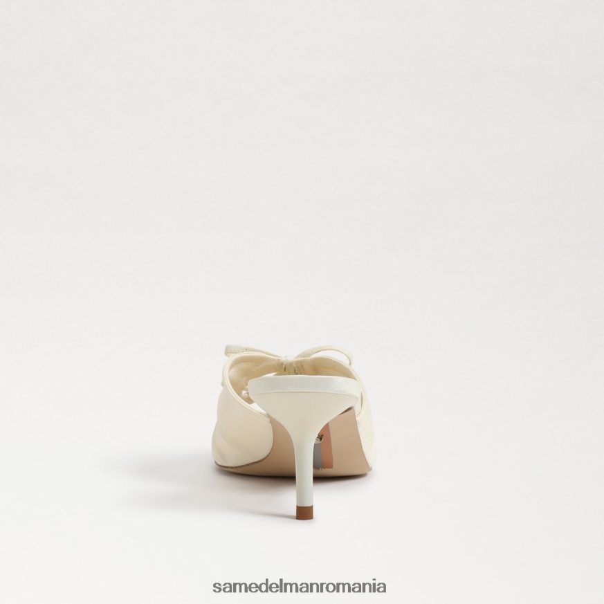 Sam Edelman încălţăminte fildeș perlat femei pia toc cu bretele HN448Z598