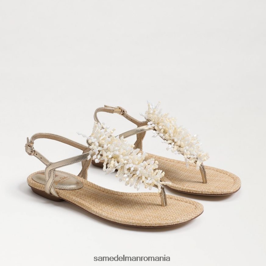 Sam Edelman încălţăminte frunza de aur femei brinda sandale tanga HN448Z727