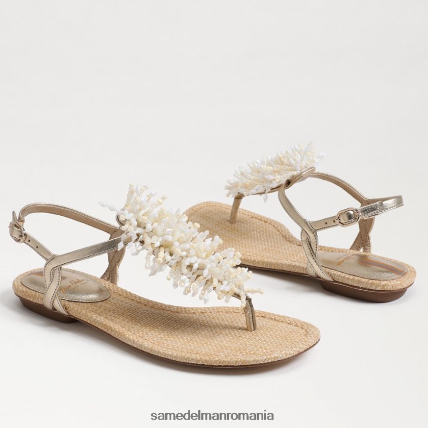 Sam Edelman încălţăminte frunza de aur femei brinda sandale tanga HN448Z727